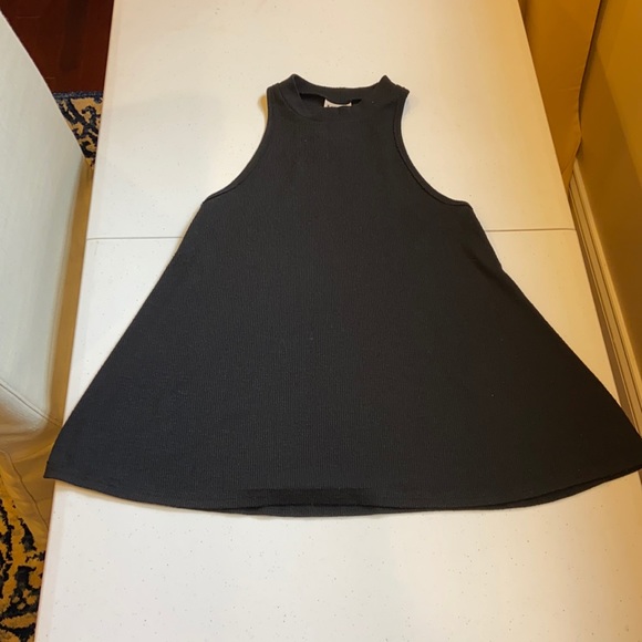 Free People Black Racer Back Tank Top - Picture 2 of 6